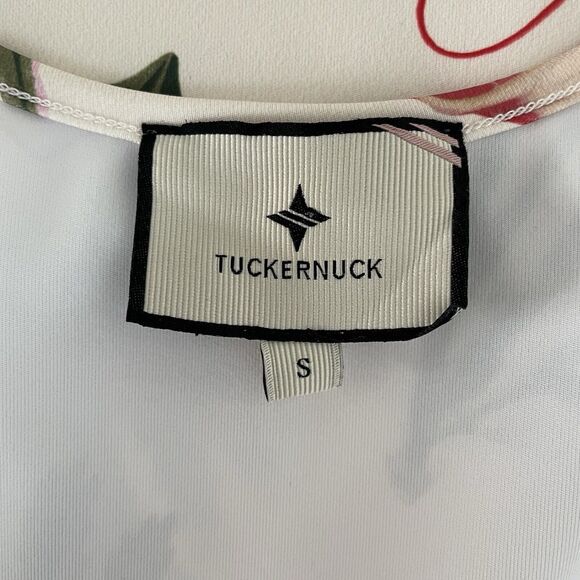 Tuckernuck Bahama Botanical Mara Mini Dress Nautical Beachy Coastal Size Small - Picture 4 of 12